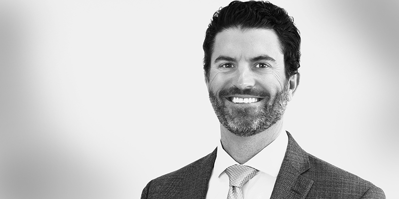Black and white headshot of attorney Steven Serio