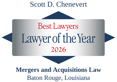 Scott Chenevert Best Lawyers: Lawyer of the Year 2026 in Mergers and Acquisitions Law Badge